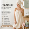 Foamnest™ Fast-Dry Honeycomb Body Wrap Towel