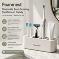 Foamnest™ Diatomite Fast-Draining Toothbrush Caddy