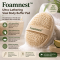 Foamnest™ Ultra-Lathering Sisal Body Buffer Pad